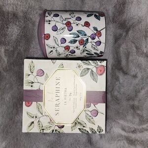 NIB‎ L'or de Seraphine's La Pietra Ceramic Candle Fig Leaf Cedarwood